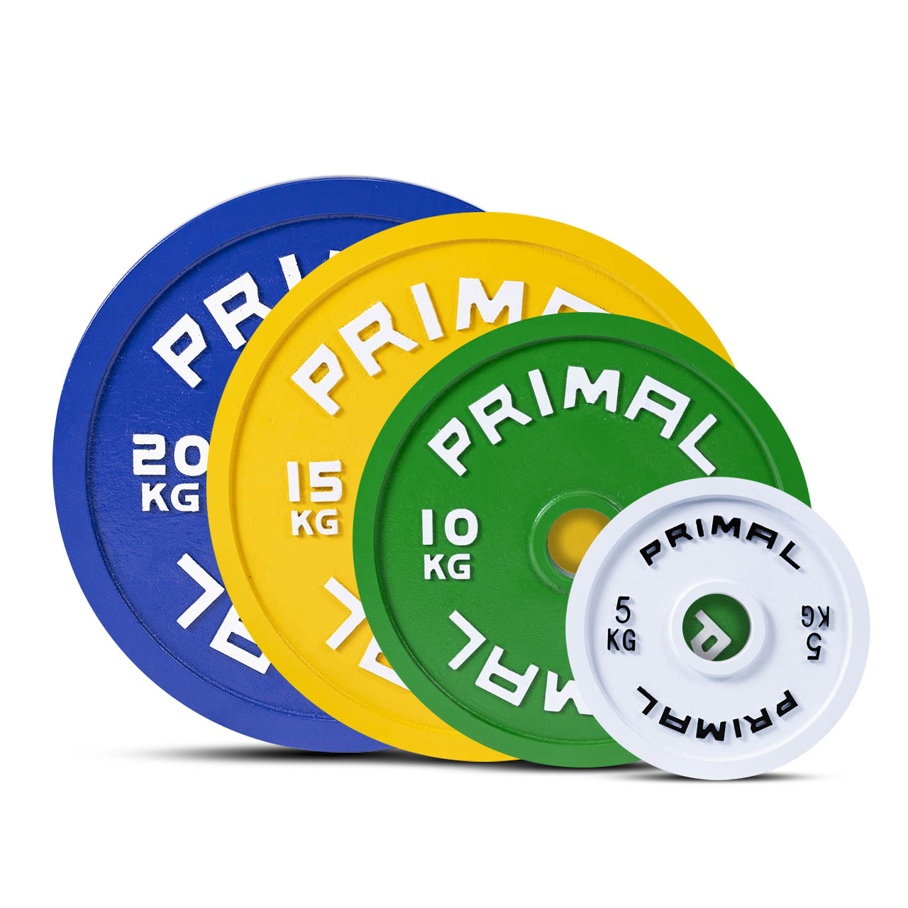 Primal Performance Series 100kg Set V2.0 Steel Calibrated Plate Set