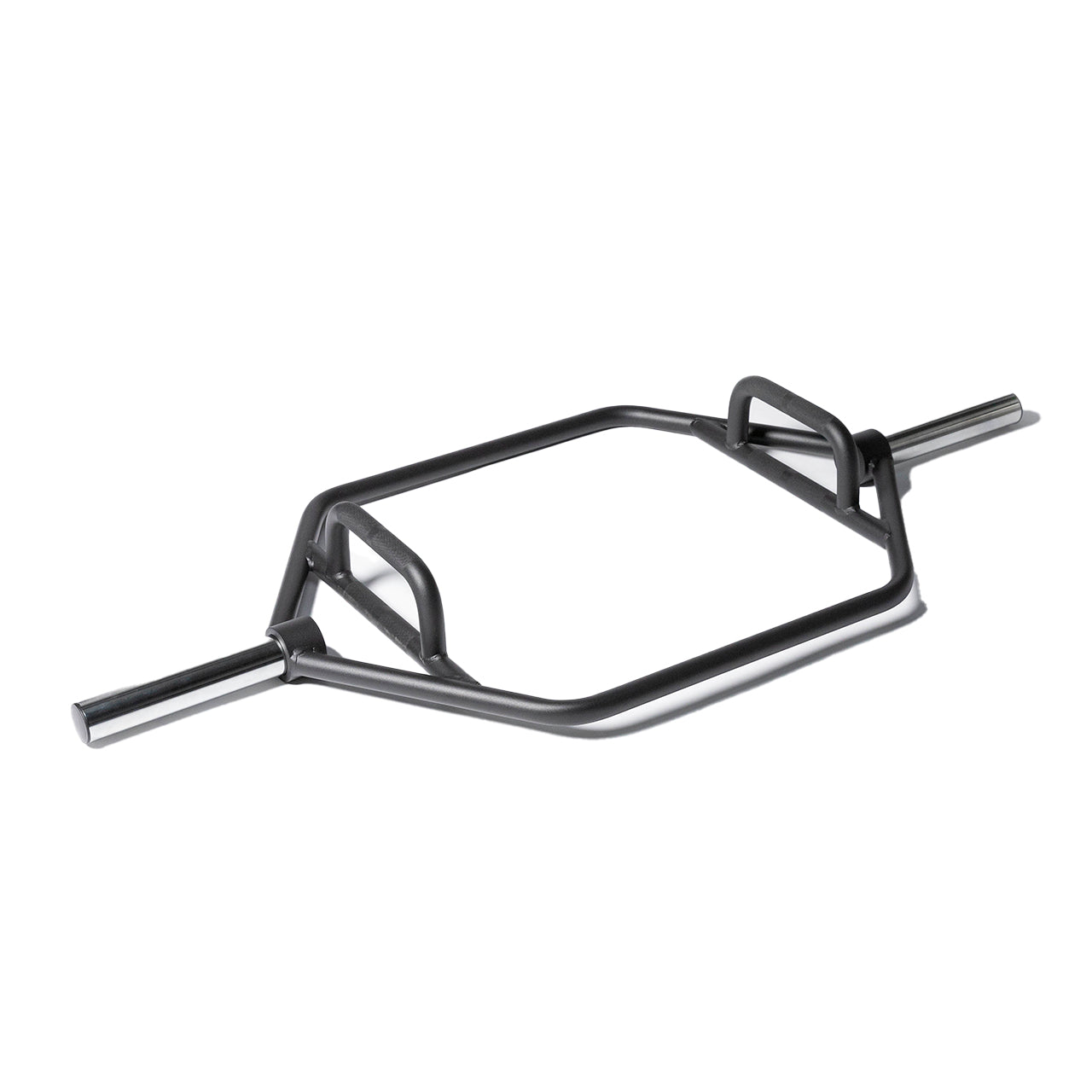 A hex style barbell for deadlifts.