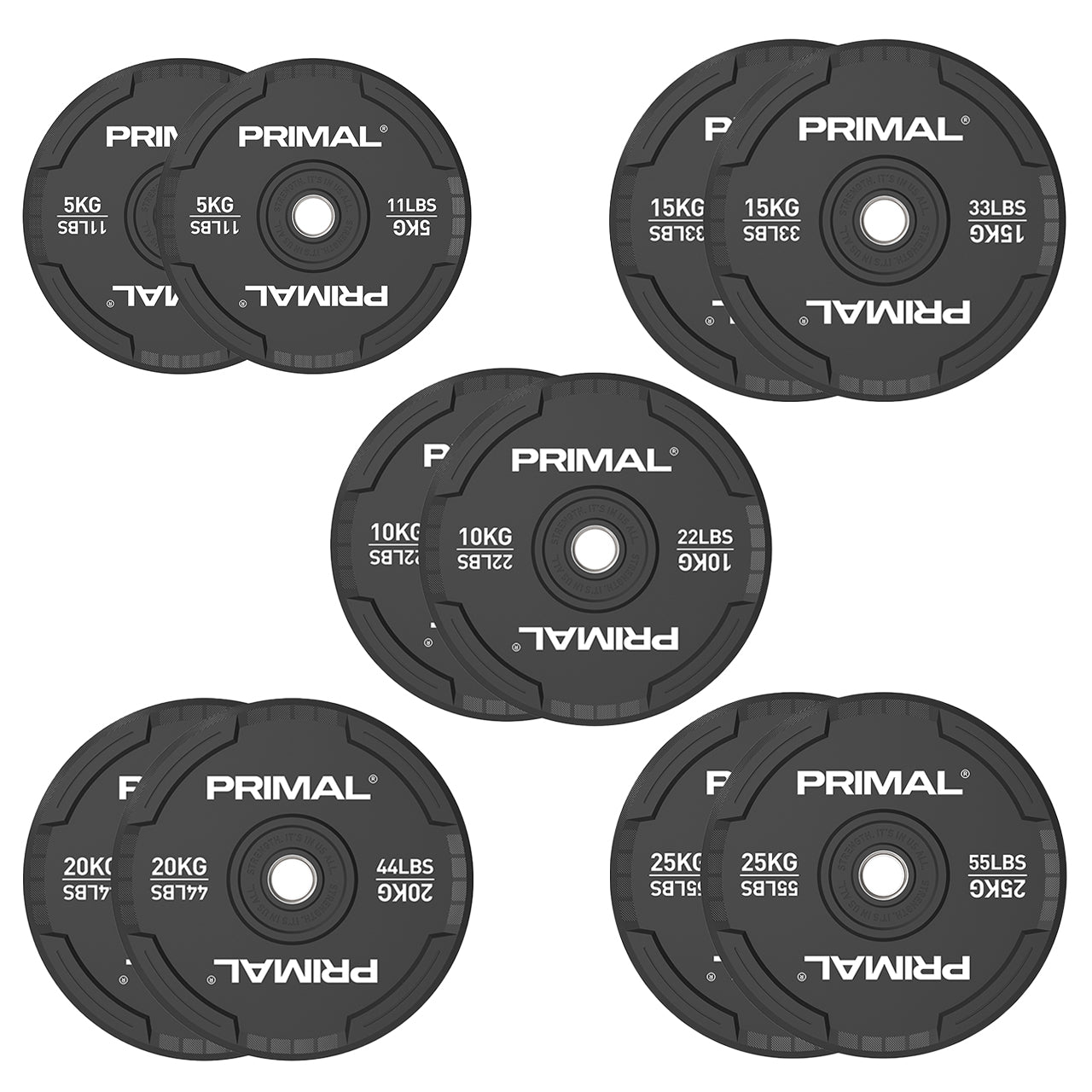Black Training Plates Rogue Europe Bumper Plates Primal