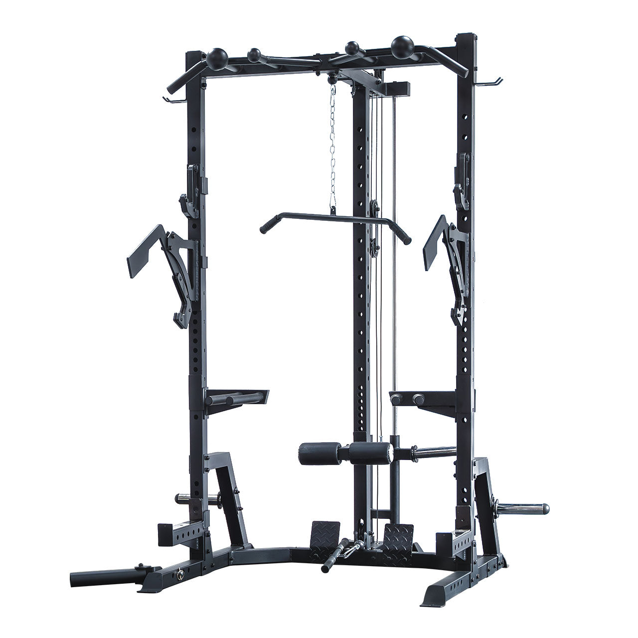 Primal Personal Series Ultimate Half Rack with Lat Pulldown Low