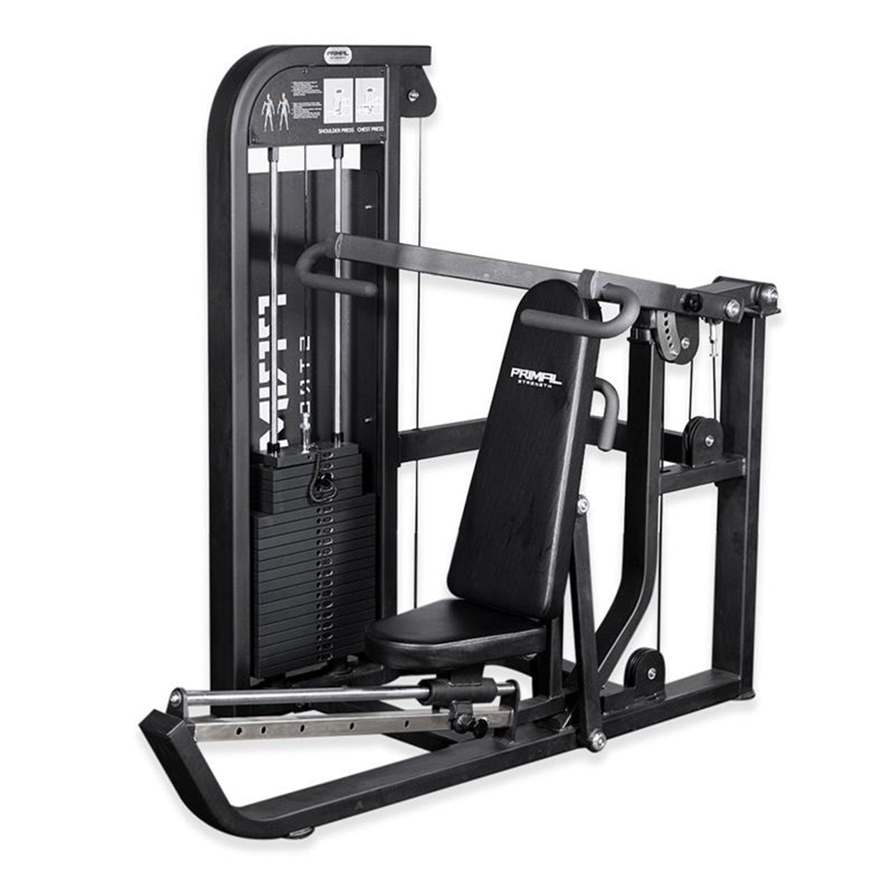 Primal Performance Series 125kg Pin-Select Dual - Chest/Shoulder Press