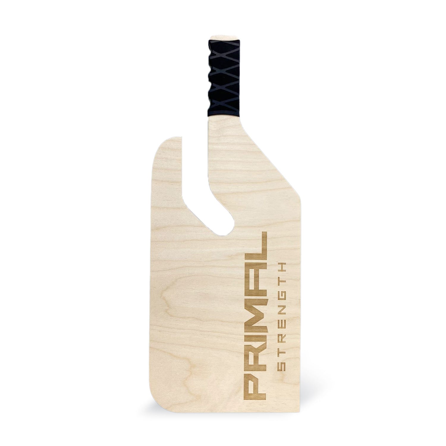 a small wooden bar jack for a barbell