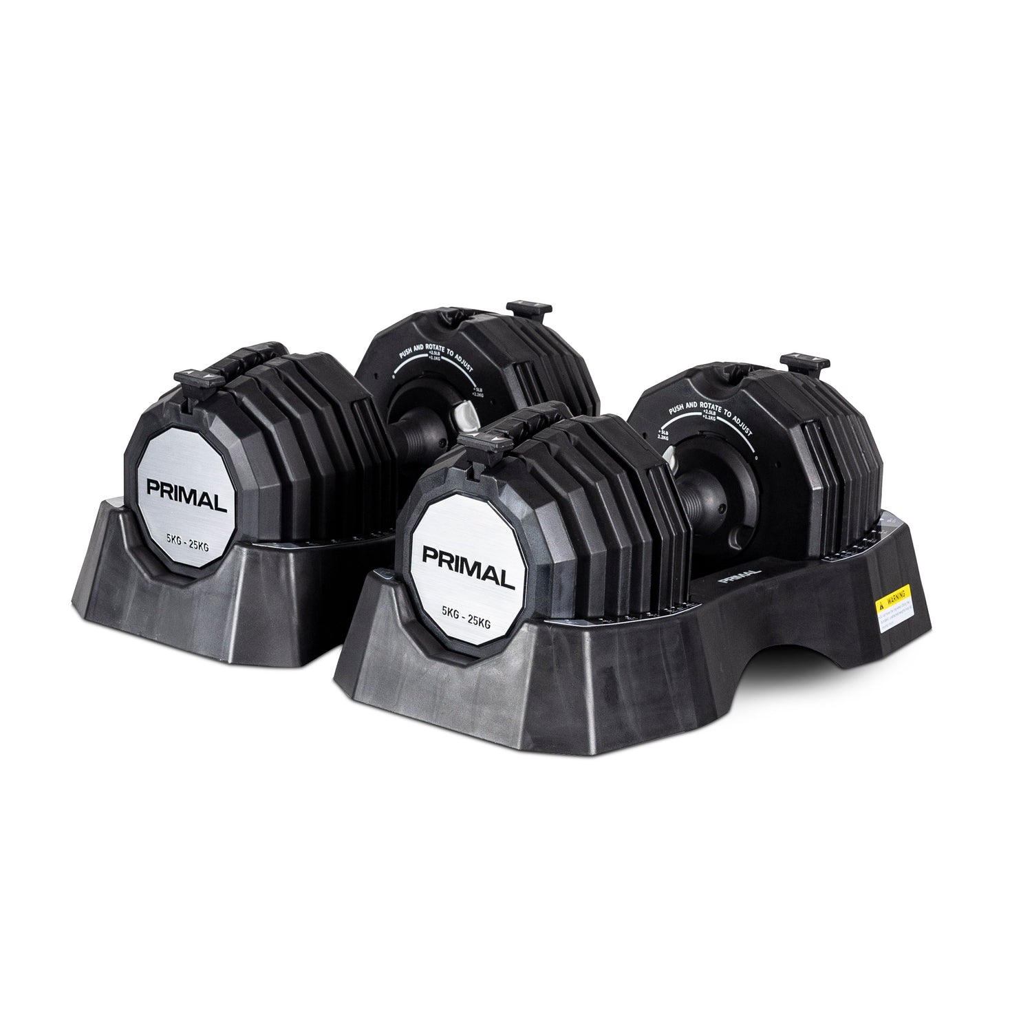 Primal Personal Series 25kg Adjustable Dumbbells (PAIR)