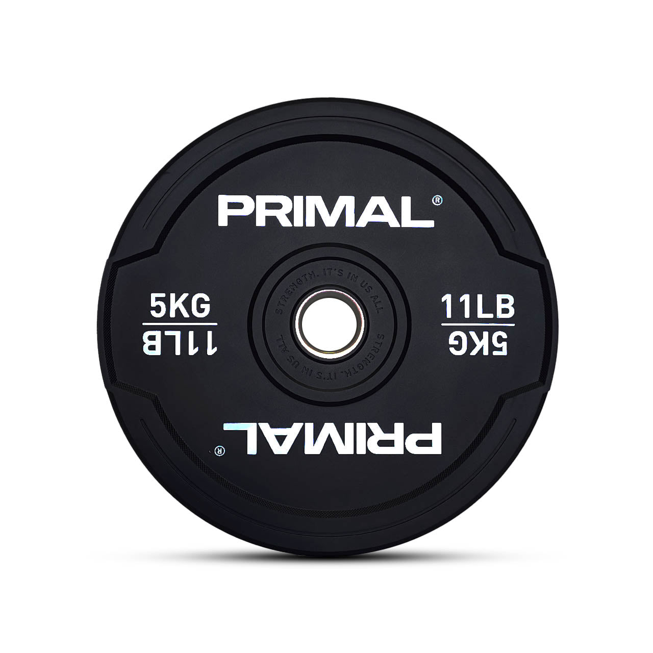 Primal Pro Series Black Rubber Bumper Plate (Singles)- PRE WORKED