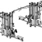 Primal Performance Series Club 8-Station Multi-Stack Gym