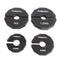 Black Fractional Plates (Pairs)