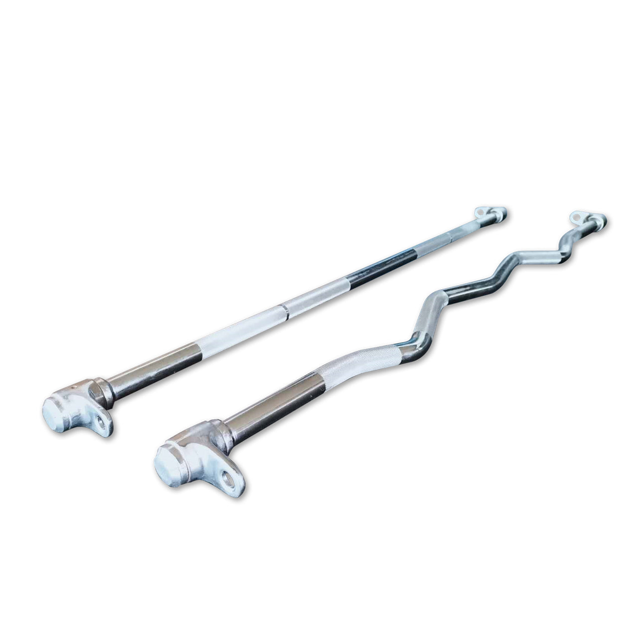 Straight & EZ bar attachments for cable pulley machines.