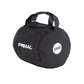 A 20kg black throwing bag for strongman training.