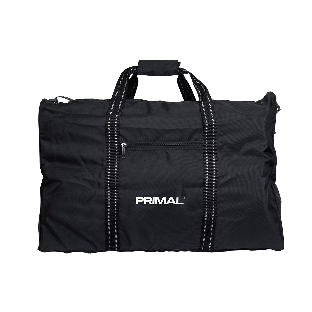 Black kit bag for storing boxing gloves, pads & accessories.