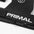 A close up of Primal stitched branding on gymnastic grips.
