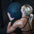 Woman holding a black wall ball in a gym setting.