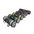 A group image of colour coded sandbags with handles.