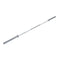 A chrome coated 450kg rated Olympic barbell.
