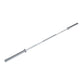 A chrome coated 450kg rated Olympic barbell.