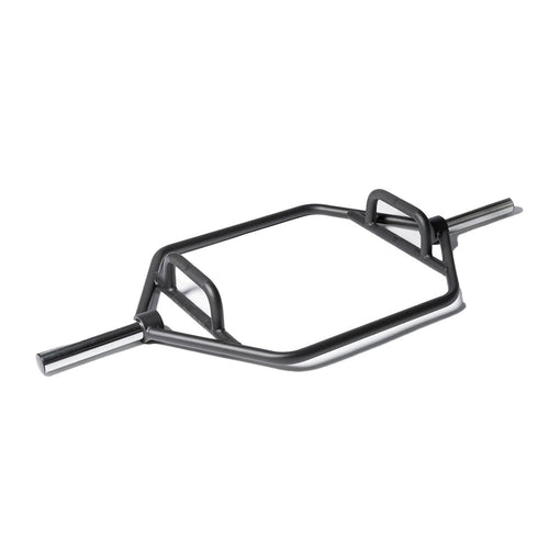 A hex style barbell for deadlifts.
