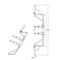 A technical drawing of a barbell designed for performing squats.