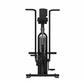 Black cable machine gym equipment on a white background