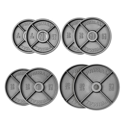 Primal Pro Series Deep Dish Olympic Weight Plate (Sets)