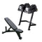 25kg Adjustable Dumbbell & Bench Bundle