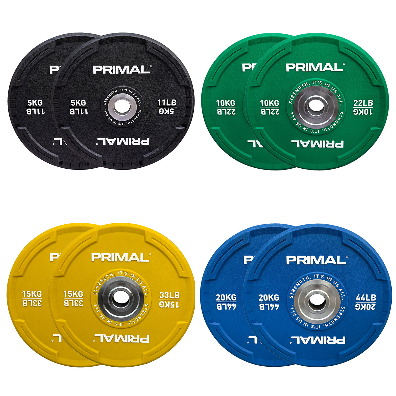 Primal Performance Series V2 CPU Bumper Plate (Sets)