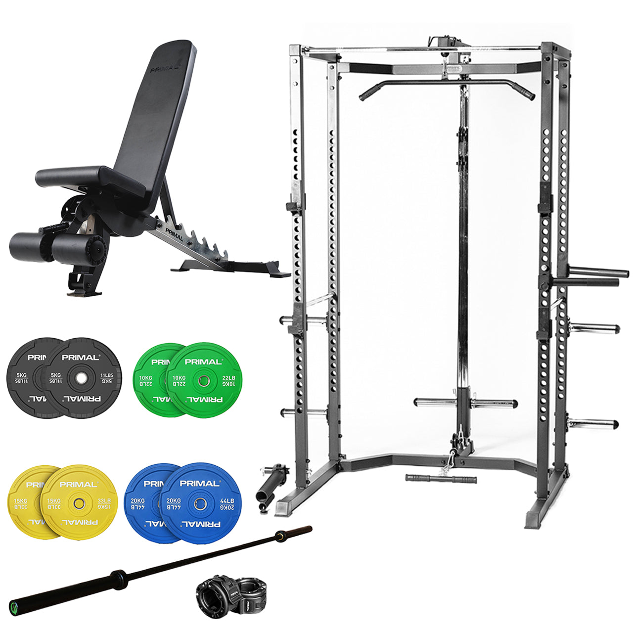 Primal Personal Series Home Gym Rack Package
