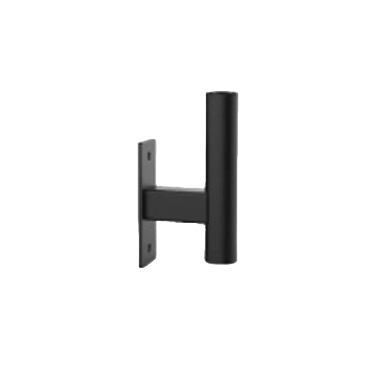 A mounted barbell holder attachment for use with a modular gym rack.