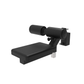 A black lat pulldown seat attachment for modular rigs & racks.