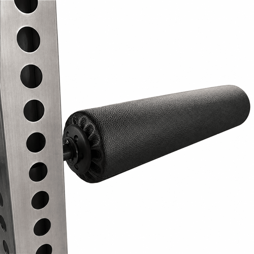 A leg roller attachment which is attachable to gym rig & rack systems.