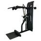 A selectorised standing calf raise and viking press machine.