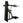 A side view of a selectorised standing calf raise & viking press machine.