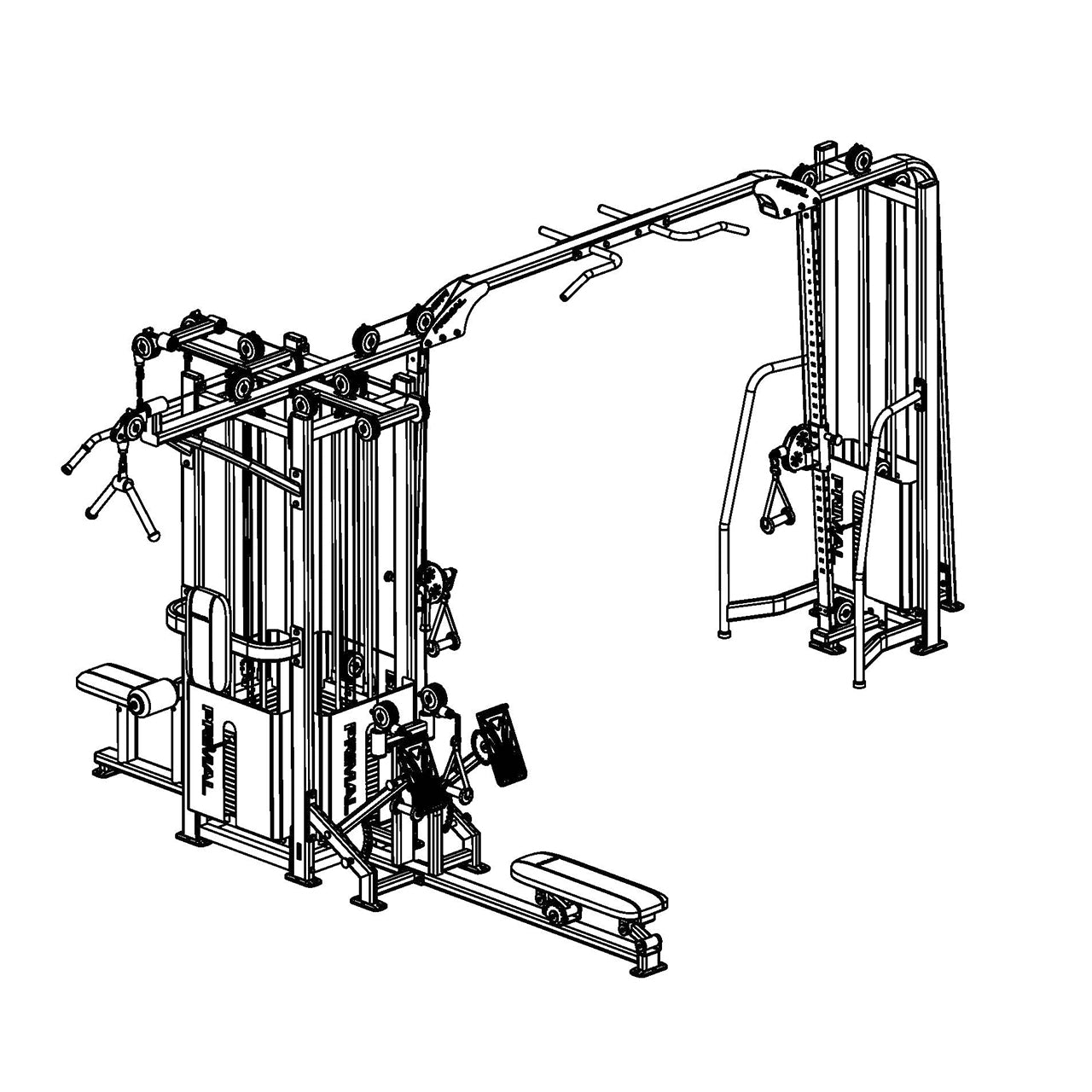 Club 5-Station Multi-Stack Gym