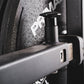 A pop pin for angle adjustment on a plate loaded rear kickback machine
