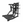 A black plate loaded low row machine with steel footplate.