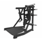 A black plate loaded low row machine with steel footplate.