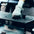 Close up of a footplate on a glute drive machine with a blurred background.
