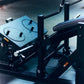 A close up of a footplate on a glute drive machine in a gym.