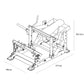 Spec Drawing of PRIMAL Performance Series Plate Loaded Swivel Footplate Glute Drive