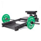 Hip Thruster & Floor Glute Ham Developer loaded with barbell