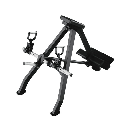 Commercial-grade plate loaded t-bar row machine.