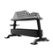 A steel toast plate rack used to store calibrated weight plates.