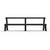 A horizontal dumbbell rack with two tiers which holds 10 pairs.
