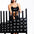 An athlete storing urethane studio dumbbells on a storage rack.