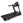 A treadmill cardio machine with console.