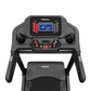 A LCD console for a folding treadmill designed for home gyms.