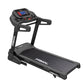 A folding treadmill for home gyms on a white background.
