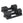 A pair of black 40kg adjustable dumbbells in storage cases.