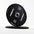 Two Primal bumper plates on a white background