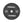 A 15kg single black rubber bumper plate with quad grip handles.