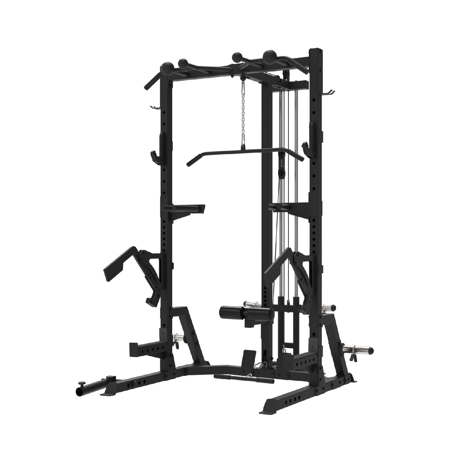 Commercial Half Rack with Smith And Lat Pull Down Low Row – Primal Strength