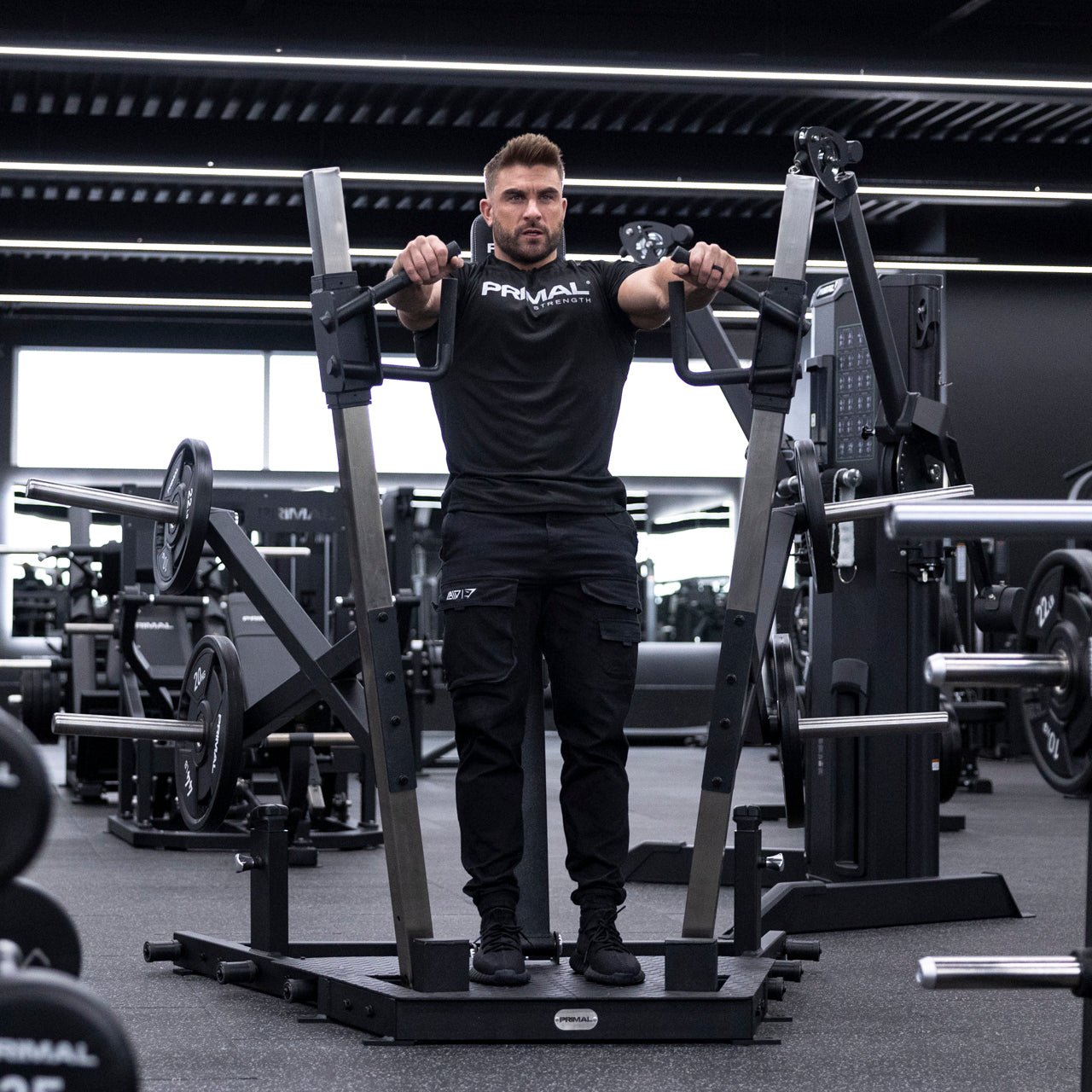 Standing Chest Press- PRE WORKED